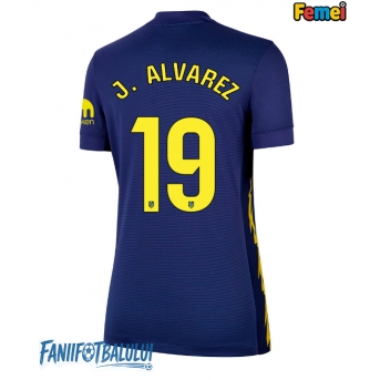 Atletico Madrid Julian Alvarez #19 Tricou Fotbal Replică 2025-26 Femei Deplasare
